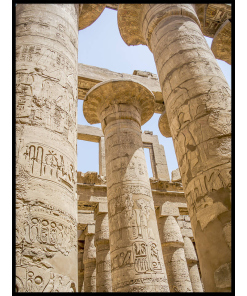 plakat z kolumnami hieroglify