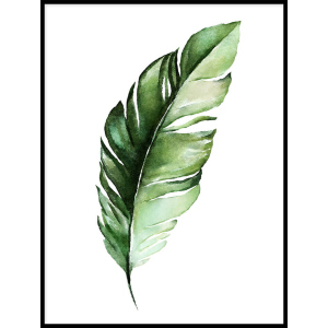 PLAKATY BOTANICZNE z liśćmi zielone liście do salonu