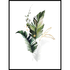 grafika rośliny liście plakaty botaniczne sklep 