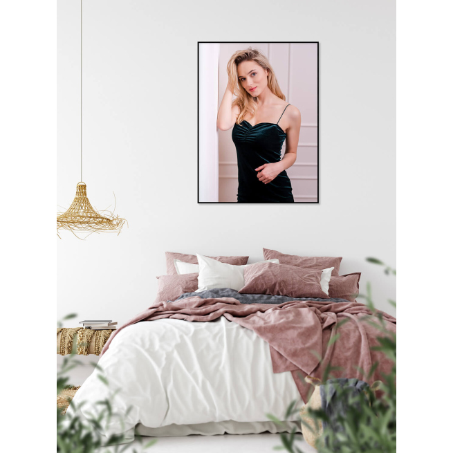sypialnia kobieta plakat inspiracja fotopp
