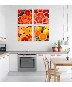 Cytryny pomarańcze kwadratowe plakaty